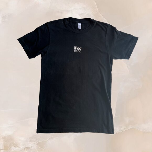 Apple Store Tops - APPLE STORE Shirt Unisex Women's Black Mac Employee Short Sleeve Tee iPod Nano S